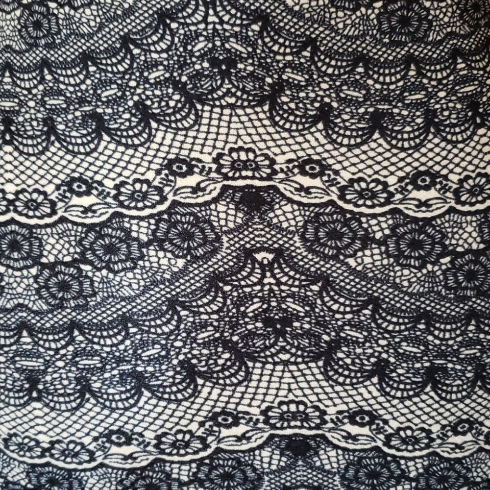 Lace Pattern Dress Sleeveless Bodycon Stretchy Cut Outs - Picture 5 of 10